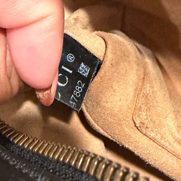 Gucci Black Quilted Leather GG Chain Crossbody Bag - Picture 14 of 15